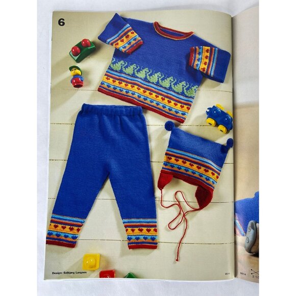 Sandnes Lanett Baby Knitting Pattern Book 0514 Toddler SandnesGarn Norwegian 0-4 - Picture 15 of 16